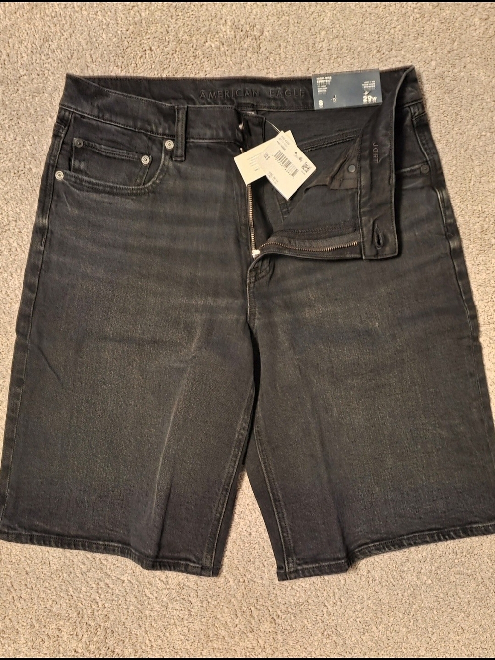 American Eagle Outfitters Women’s Charcoal Black Denim Shorts